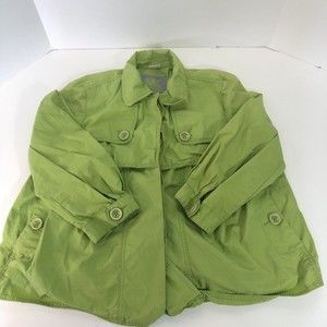 Womens Michael Kors Shirt/jacket, Button Up, Medium, Green, Long Sleeve,